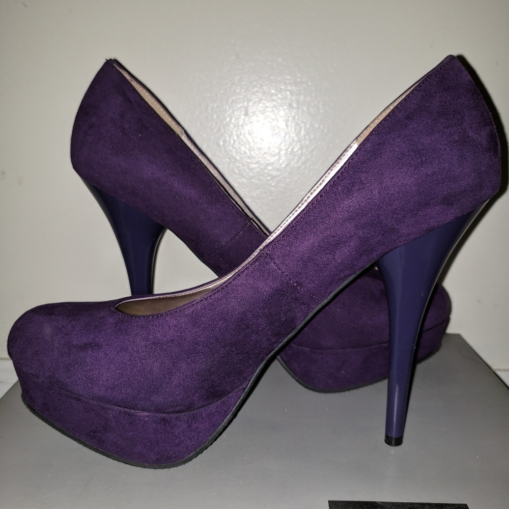 Mossimo Women's Purple Suede Pump Heels Size 9